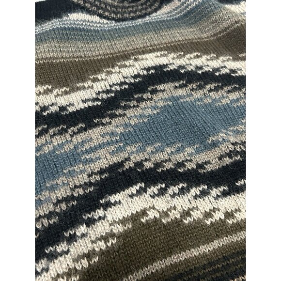 Peruvian Connection Multicolor 100% Alpaca Crewneck Long Sleeve Sweater Size XL - Picture 4 of 6